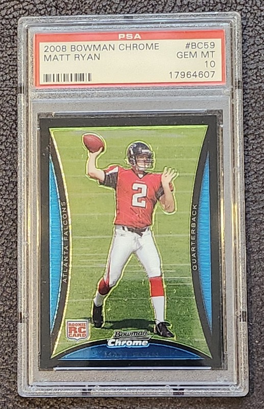 2008 Matt Ryan Bowman Chrome RC PSA 10