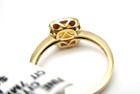 NEW with Tags 14K Yellow Gold Citrine Diamond Halo Ring Size 7.25 2.8 Gr [R400] — photo 8