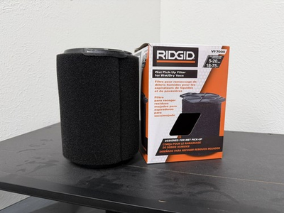 #ad Ridgid VF7000 Wet Pickup Filter Black for 5 20 Gallon Wet amp; Dry Vacuum Cleaners $14.95