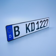 1 KFZ Kennzeichen Wunschkennzeichen 520x110mm Nummernschild Autokennzeichen DHL