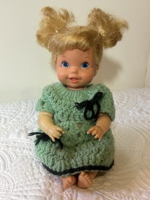 Vintage Mattel Baby Go Bye Bye Doll 10'' 1968