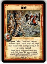 2001 Warlord: Saga of the Storm Base Set Card 180/295 UC Web