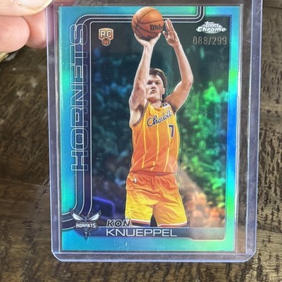 2025-26 Topps Chrome Update Kon Knueppel RC Teal Refractor /299 COLOR MATCH🔥🔥