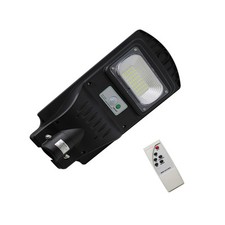 Lampada Stradale 30W LED a Energia Solare con Sensore PIR telecomando incluso