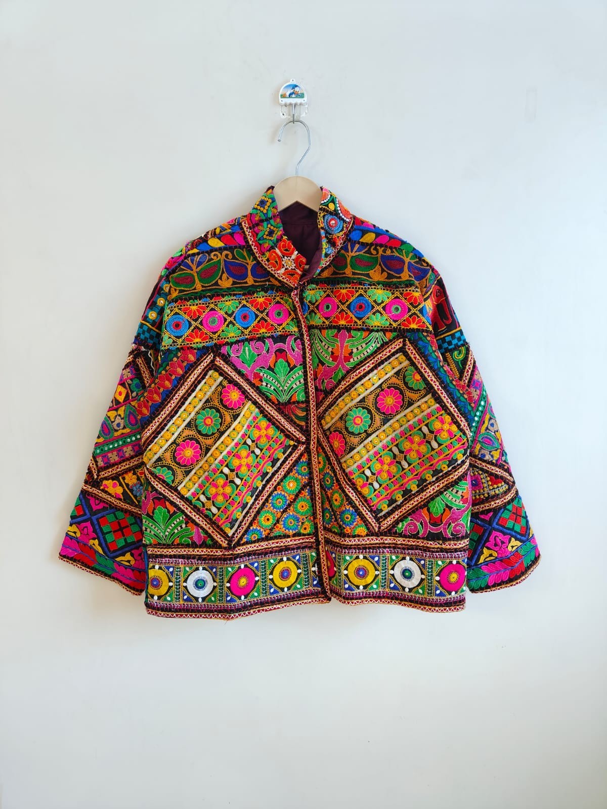 Blazer Jackets for Women Indian Short Assorted Coat ethnic Banjara patchwork-image