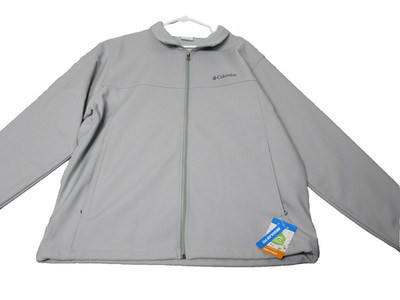 Columbia  Bowen Lake II Softshell Jacket Water Repellent Mens XL Gray