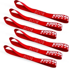 Heavy-Duty Soft Loop Tie Down Straps 1.5"x18" - 10,000 lb Capacity - 6 Pack