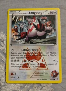 🔥2015 Zangoose Pokémon Team Magma’s Double Crisis #22/34  