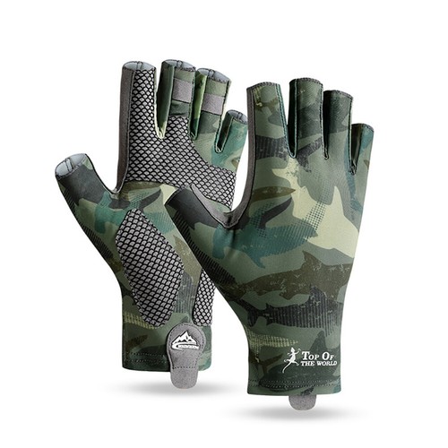 Winter Fingerless Fishing Gloves Unisex Breathable Gloves Non-Slip Grip Gloves - Picture 2 of 18