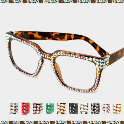 clear rhinestone sunglasses