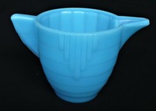 Akro Agate Large Disc  Panel Turquoise Teapot Base  Child Tea Set