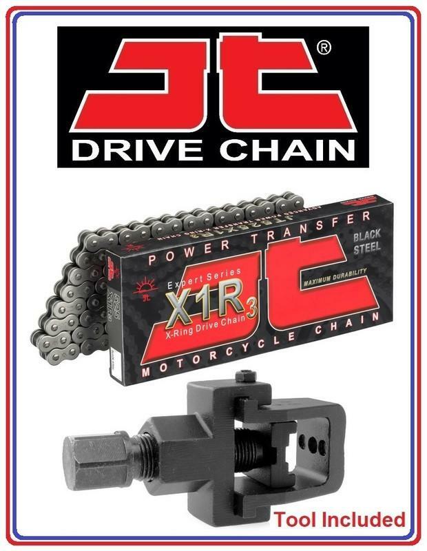 jtgajj‘ Kawasaki ZX6R G1-J3 98-02 JT X1R Heavy Duty X-Ring Chain 525x108
