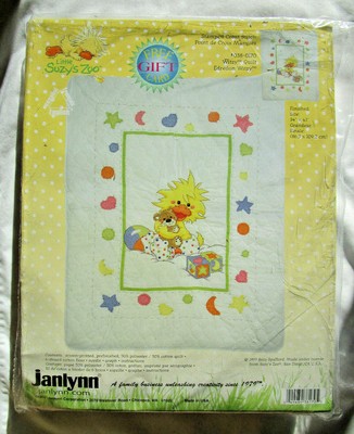 Janlynn Suzy S Zoo Witzy Quilt Stamped Cross Stitch Kit Ebay