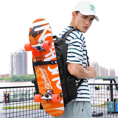 Ozuko Men Skateboard Outdoor Waterproof Sports Backpack Multifunction Travel Bag