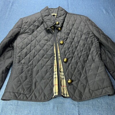 BURBERRY WOMENSジャケット Authentic Burberry Quilted Jacket for Women Midnight Blue Medium