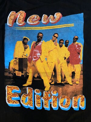 Vintage 90s “New Edition” Rap Tee “Home Again” KP size XXL | eBay