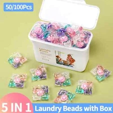 Laundry Detergent Soap Box Strong Detergent Laundry Aroma Liquid Capsule Ball