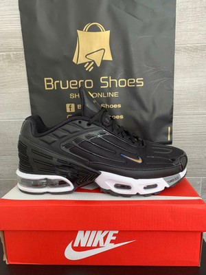 Nike Air Max Plus III Nero/Bianco/Oro, Scarpe Uomo☑️Rivenditore Autorizzato  | eBay