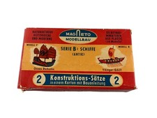 Magneto Modelarstwo Zestaw konstrukcyjny Seria B lata 50. Retro Statki W.-Germany