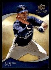 2009 Upper Deck Icons #9 B.J. Upton Card Tampa Bay Rays