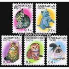 Azerbaijan Azerbaijan permanent stamps 2014 'cats', complete Lot ** MNH / Cats