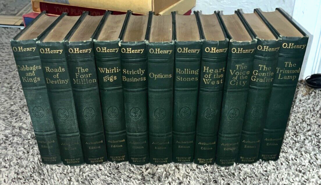 O.Henry 1915 Authorized Edition 11 Volume Set by Doubleday