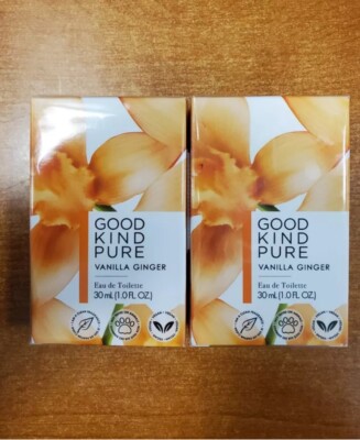 2 Bottles: Good Kind Pure *Vanilla Ginger* Eau de Toilette Spray 1 oz NEW!!