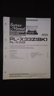 Platine Vinyle Pioneer PL-X33Z – Noir, Courroie, Occasion