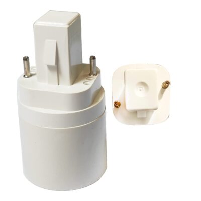 E-Simpo 2pcs 2-Pin GY24d (NOT 4P,NOT G24d) to E26/E27 Lamp Base Adapter CFL... 