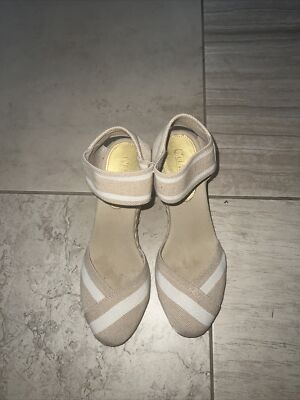 Chaps Women Wedge Sandals Brown  Size 9 B