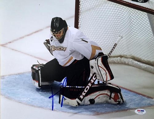 JONAS HILLER SIGNED HANDSIGNIERT 11x14 FOTO ANAHEIM DUCKS PSA/DNA - Bild 1 von 3