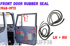 Toyota Land Cruiser Fj40 1f 1968-1973 Weatherstrip Front Door Rubber Seal Pair