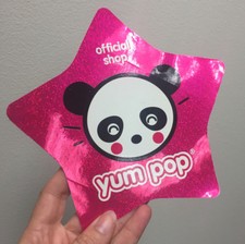 Giant Glittery Panda Star Sticker Yum Pop So Cute Kawaii