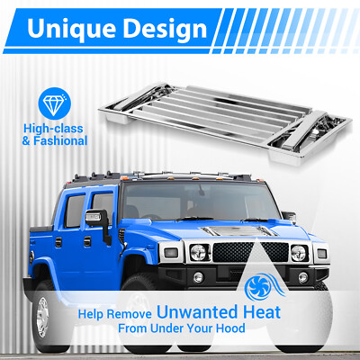 HUMMER H2 ハマーH2 フードベント 左右セット シルバーメッキ HUMMER