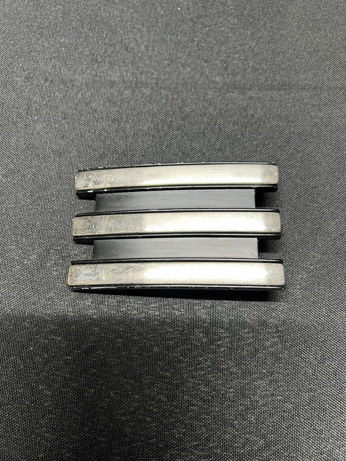 Adidas Golf Belt Buckle Trophy Silver on Black Official