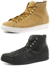 New Grinders Max Unisex Trainer Style Mid Cut Leather Upper Lace Up Shoe