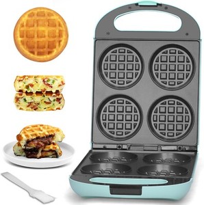 Baker's Friend Multi Stuffed Waffle Maker Thick, Belgian Mini Waffle Maker 