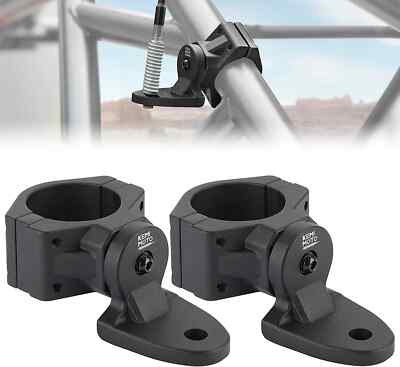 KEMIMOTO Pair Whip Flag Mount Brackets Holder 1.75''-2'' Universal for ATV UTV