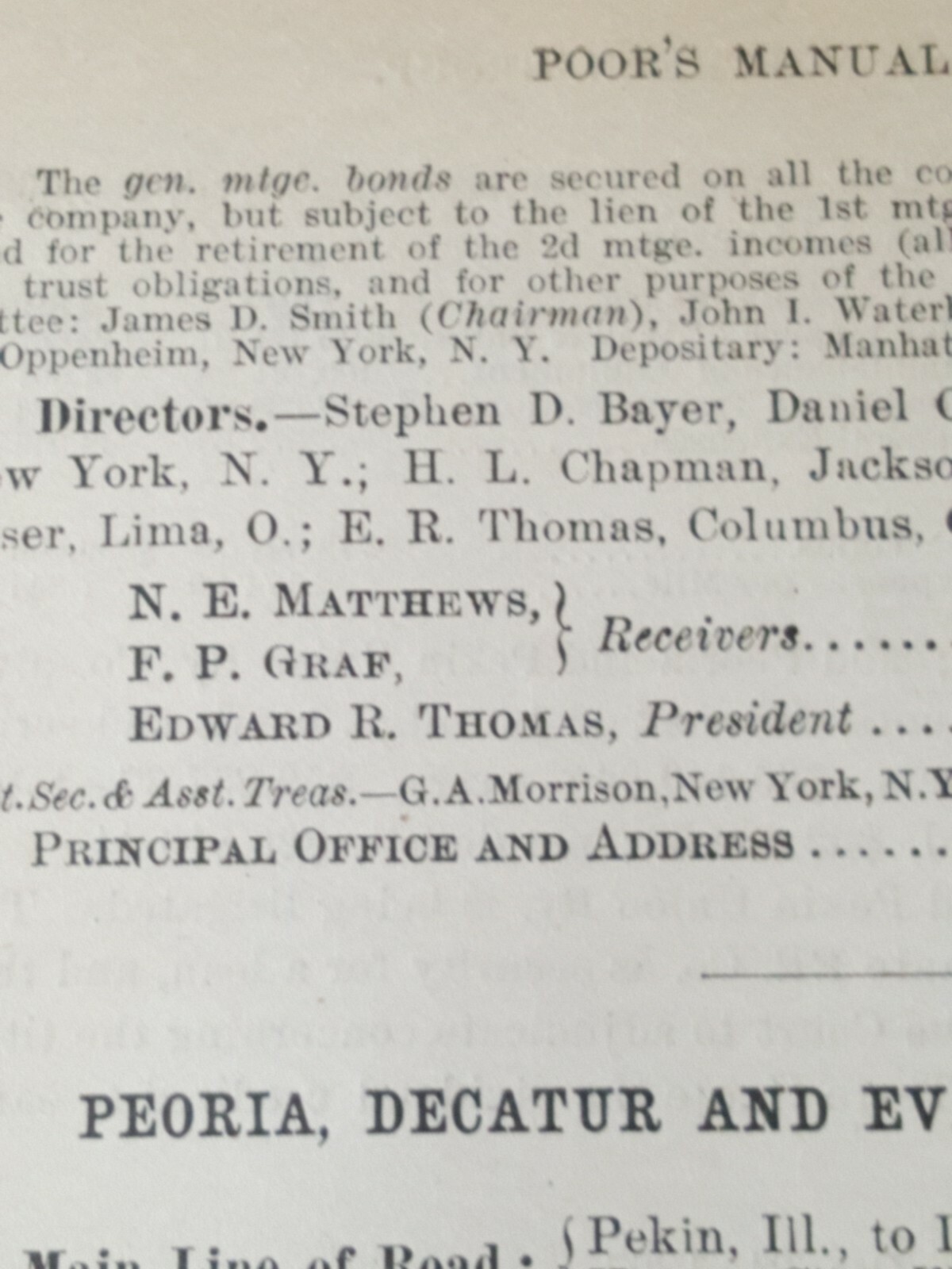 Original 1898 train report the Ohio Southern Railroad Lima Wellston