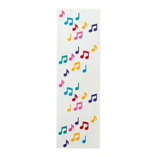 Mrs. Grossman's Stickers 1 Strip Music Notes in Rainbow Colors