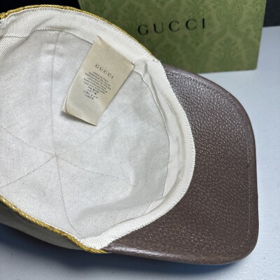Gucci Baseball Cap X Adidas GG Print Brown 696475 4HAP2 Size XL