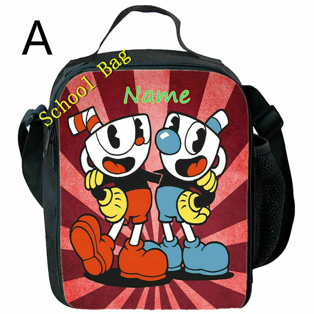 Personalised Cuphead Lunch Box Bag