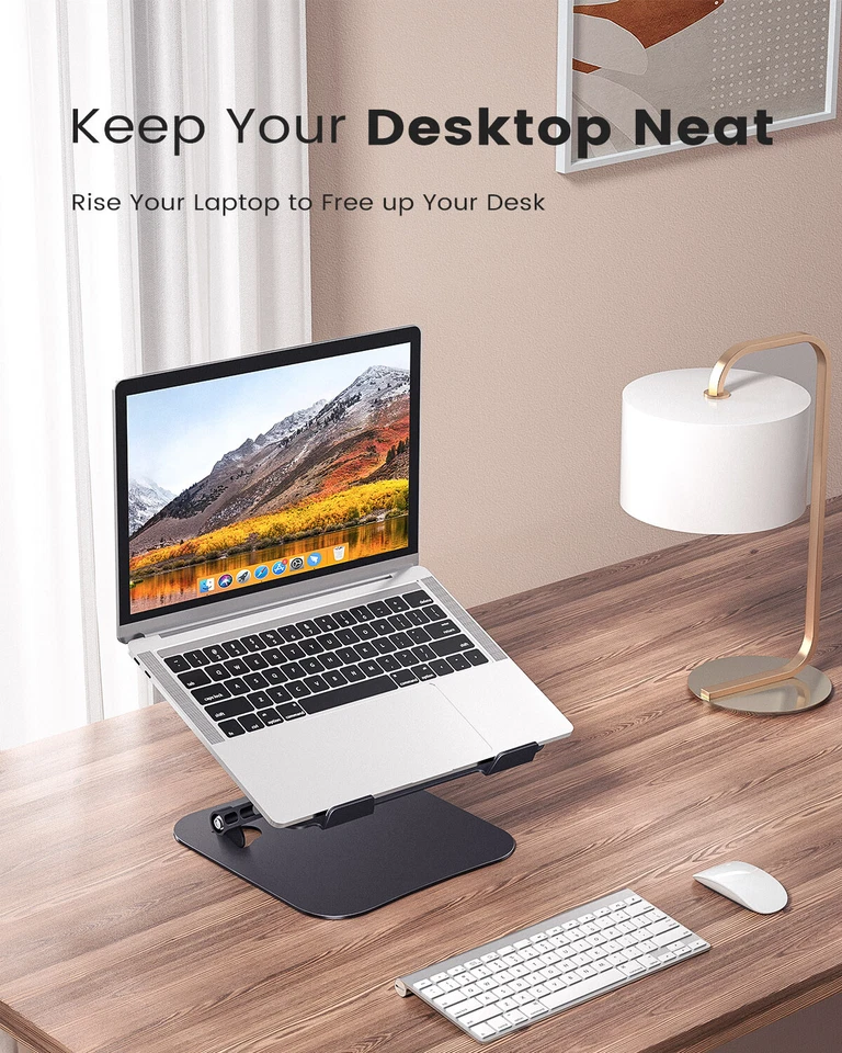 Kootion Laptop Stand Adjustable Computer Stand For Desk Aluminum Holder 7"-16" - Image 4 of 4