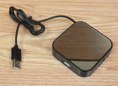 Unbranded Square Light Up 4 Port USB Wired Adapter Only **READ** 