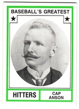 Cap Anson 1982 TCMA MLB Greatest Hitters Card #22 AUC