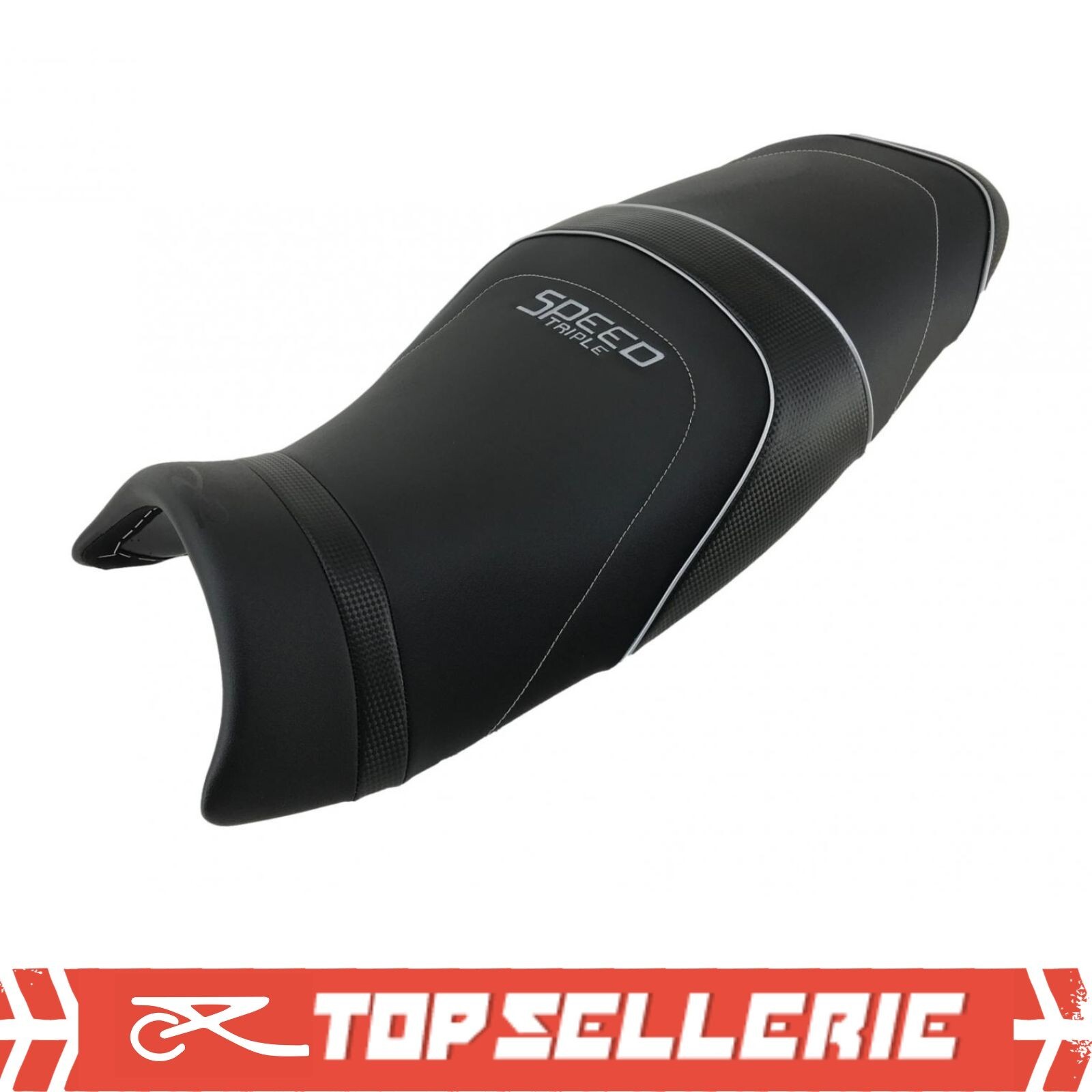 Housse selle Triumph Speed Triple 1050 glissante : la solution antidérapante design