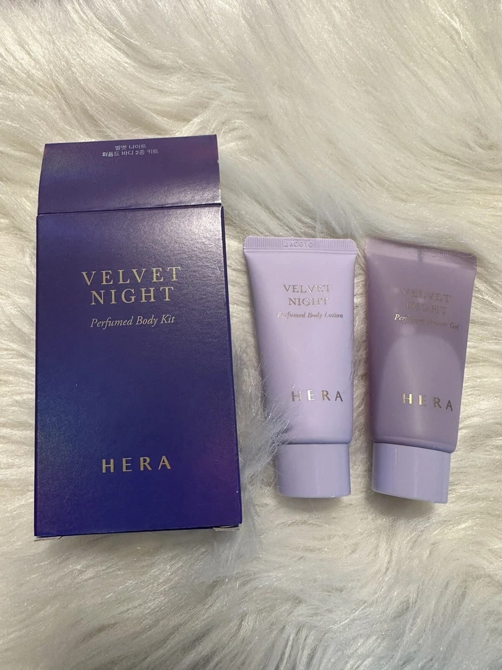 JUEGO CORPORAL PERFUMADO NOCHE HERA VELVET GEL DE DUCHA 30 ML X 2 + loción corporal 30 ml X 2 Foto 2 de 4