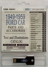 1949 - 1959 Ford Car Parts And Accessory Text And Illustration Catalog On Usb 1949 - 1959 Ford Car Parts And Accessory Text And Illustration Catalog On Usb