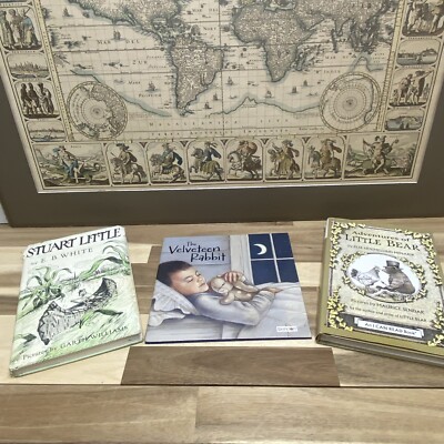 Lot Of 3 Childrens Books Stuart Little, Little Bear, The Velveteen Rabbit
