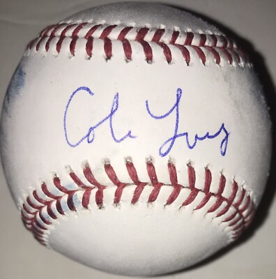 世界に１枚❗️Cole Young 直筆サイン　ドラフト1位マリナーズ　MLB COLE YOUNG SEATTLE MARINERS ROOKIE SIGNED AUTOGRAPHED GAME USED